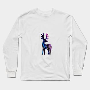 Colorful Christmas reindeer Long Sleeve T-Shirt